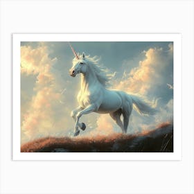 Unicorn In The Sky 1 Art Print