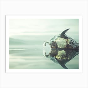 Reflection Of A Whale In Water Art Print