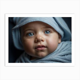 Blue Eyes Baby 1 Art Print