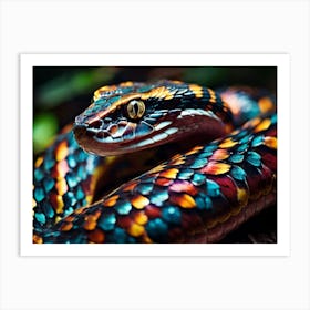 Colorful Snake 2 Art Print