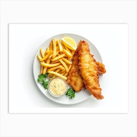 Fish And Chips 20 Art Print