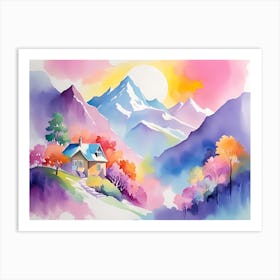 Mountain landscapes 15 Art Print