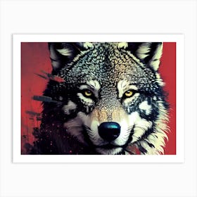 Wolf art 15 Art Print