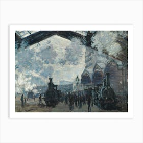 The Gare St Lazare, Claude Monet Art Print