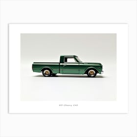 Toy Car 67 Chevy C10 Green Poster Art Print