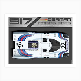 Porsche 917 Martini No. 22 1 Art Print