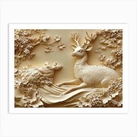 Beautiful Animal 3d 10 Art Print