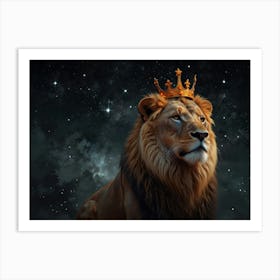 Lion With Crown Art Print