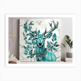 Deer Painting Art Print