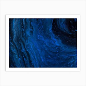 Blue Swirls Art Print