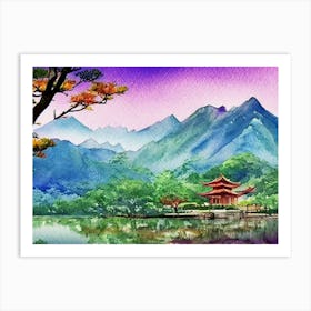 Temple Of Tranquility  Art Print