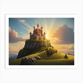 Castle On A Hill 1 Art Print