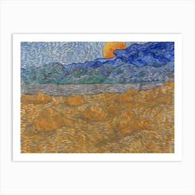 Van Gogh - Moonlight Over Hay Art Print