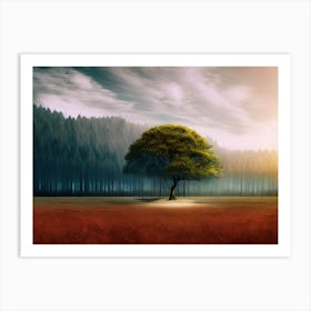 Lone Tree 1 Art Print