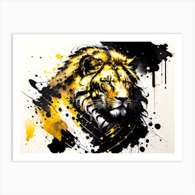 Lion Painting Art Print