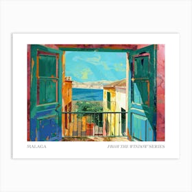 Malaga From The Window Series Poster Painting 3 Art Print