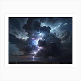 Lightning In The Sky 1 Art Print