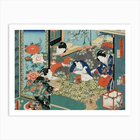 Hour Of The Snake By Utagawa Kunisada Art Print