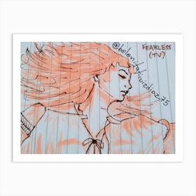 Taylor Swift - Fearless (TV) -Album Cover - Fan Art Art Print