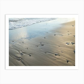 Shiny sand and stones on the beach Art Print