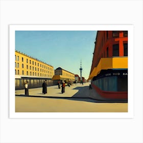 Berlin Street Scene Art Print