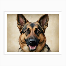 German Shepherd Art Print