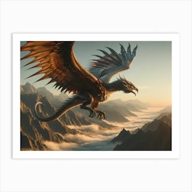 DragonEagle Art Print