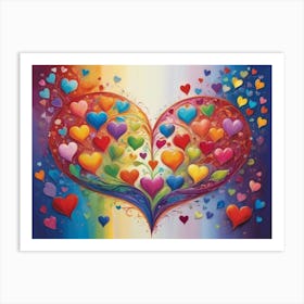 Heart Of Love 9 Art Print