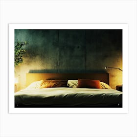 Bed In A Bedroom Art Print