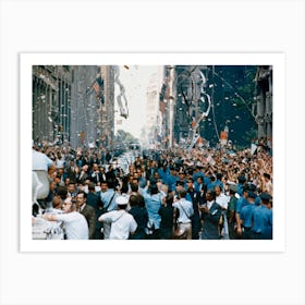 Ticker Tape Parade For The Apollo 11 Astronauts At New York City Art Print