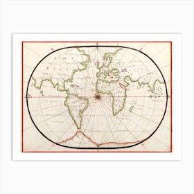 Portolan Atlas Of The Mediterranean Sea, Western Europe, And The Northwest Coast Of Africa Art Print