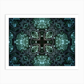 Modern Abstraction Emerald Pattern 2 Art Print