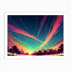 Leonardo Anime Xl Colour Shines In A Dazzling Display Of Brill 0 (5) Art Print