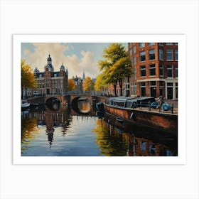 Amsterdam Canal art Art Print