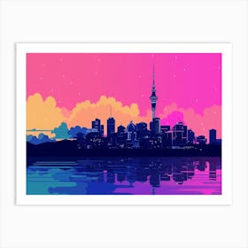 Auckland Skyline Art Print
