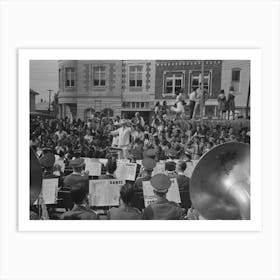 Band Concert, National Rice Festival, Crowley, Louisiana By Russell Lee Art Print