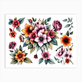 Flowers 3 Art Print