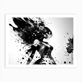 Black And White Painting 3 Art Print