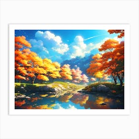 Autumn Trees 4 Art Print