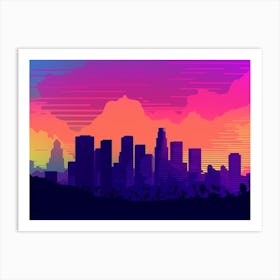Los Angeles Skyline Art Print