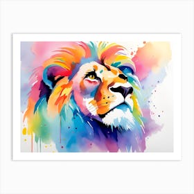 Lion Painting 36 Art Print