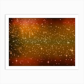 Sunsets Shining Star Background Art Print