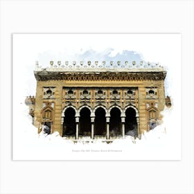 Sarajevo City Hall, Sarajevo, Bosnia & Hercegovina Art Print