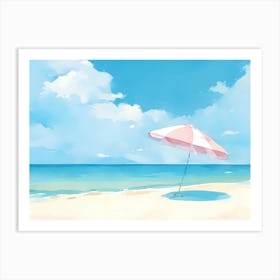 Beach Umbrella 8 Art Print