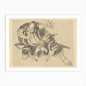 Sakata Kintoki By Katsushika Hokusai Art Print