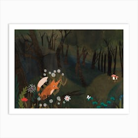 Woodland in Summer Art Print