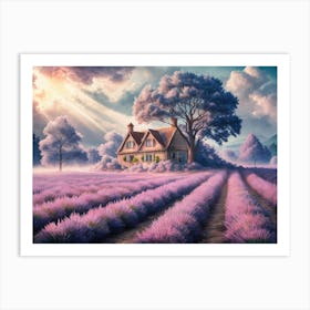 Lavender Fields Art Print