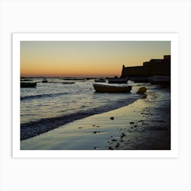 Golden Beach Of Cadiz Art Print