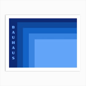 Bauhaus Blue Exhibition 37 Art Print