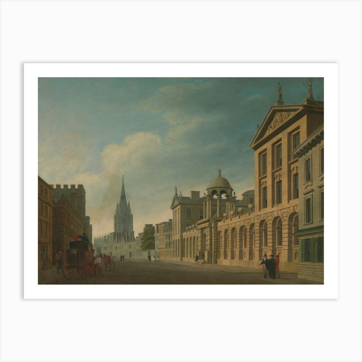 Oxford Street Art Print by Print Rocker